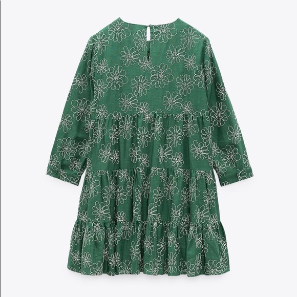 Flower Embroidered Linen Dress - Picture 6 of 7